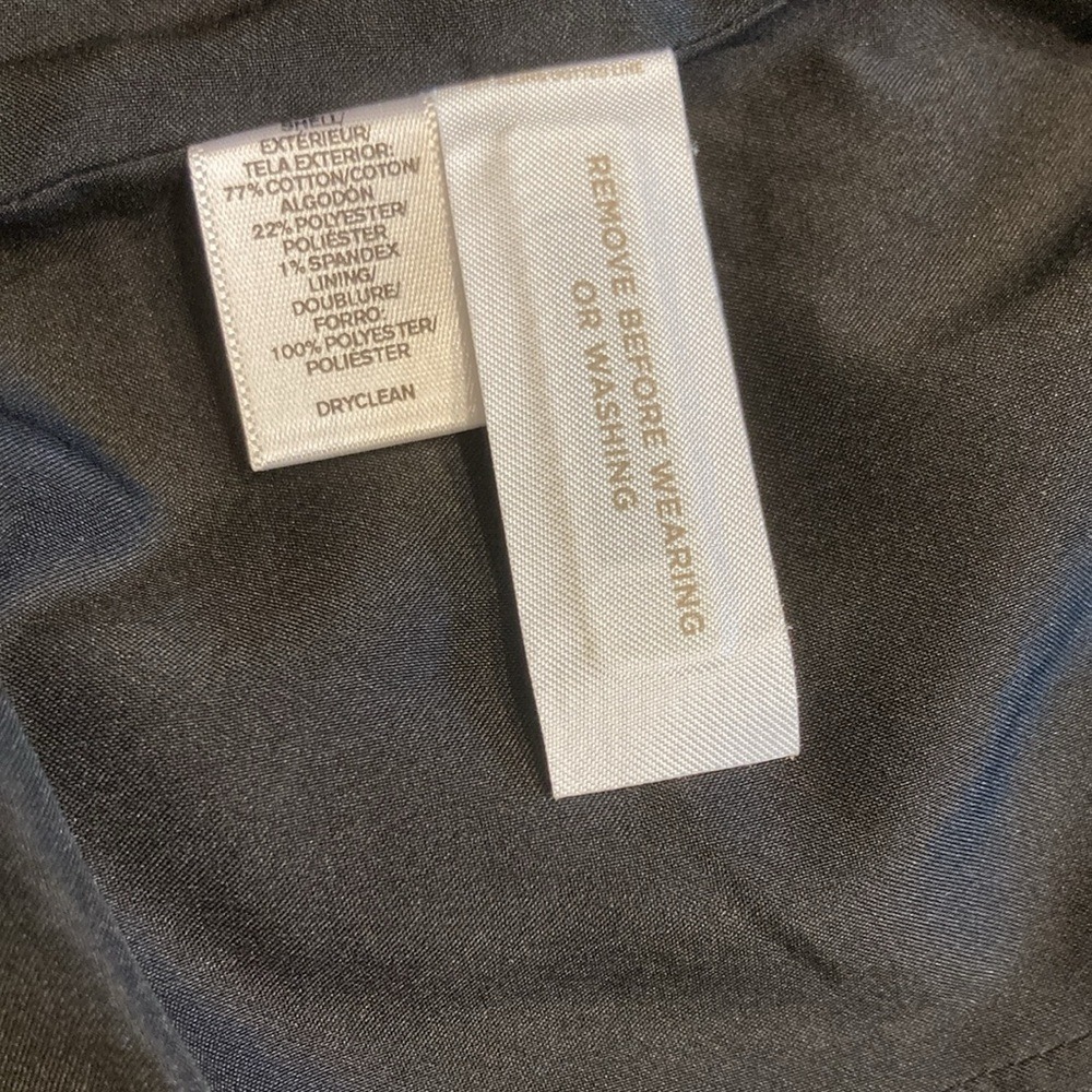 Ann Taylor LOFT Womens Black White Tweed Moto Jacket Size 6 Zip Front Cropped - Picture 8 of 11
